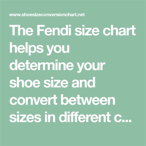 fendi dress size chart|fendi shoe size chart.